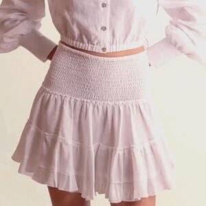 Marina St Barth Mini Gonna Corta in Bianco- One size
